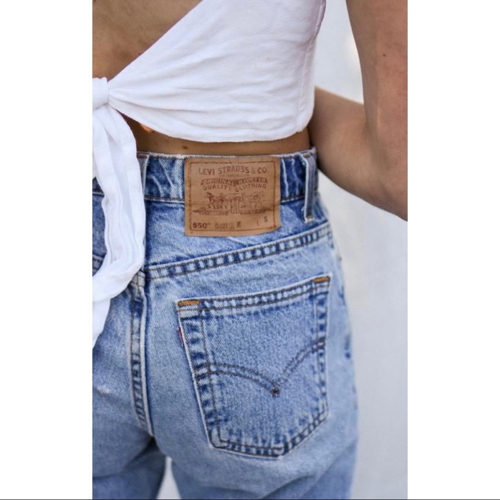 Levi 505 Straight Leg Acid Wash Jeans